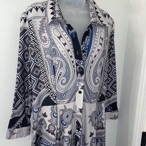 Reborn Paisley Boho Duster XL
